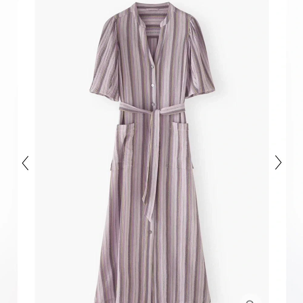 Wrap London Striped textured dress
Crinkle cotton - Picture 7 of 8